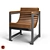 Punto Group Chair: Sleek Design by Sineu Graff 3D model small image 1