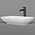 Modern Rectangular Sink: ArtCeram JAZZ JZL002 3D model small image 3