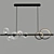 Sleek Modern Chandelier Pendant 3D model small image 2