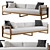 Aegean Teak Left-Arm Sofa 3D model small image 1