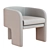 Sleek Milo Baughman Armchair 3D model small image 1