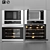 Gallery Stainless Steel Microwave Wall Oven 3D model small image 1