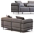 Contemporary Cassina LC3 Sofa 3D model small image 7