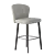 Title: Sleek Minotti ASTON Stool - Contemporary Chic! 3D model small image 3