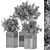 Metal Pot Plant Set: Outdoor Beauty 3D model small image 5