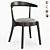 Modern Ergonomic Side Chair 3D model small image 1