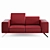 Modern 2 Seater Sofa: Customizable & Realistic 3D model small image 4