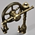 Rustic Elegance: Waterstone & Kingston Faucets 3D model small image 3