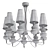 Elegant Anna Maria Chandelier 3D model small image 2