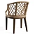 Monaco-Inspired Rattan Barrel Chair 3D model small image 4