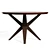Mid-Century Modern Hazelnut Dining Table 3D model small image 6