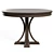 Elegant Distressed Grey Pedestal Table 3D model small image 2
