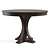 Elegant Distressed Grey Pedestal Table 3D model small image 4