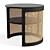 Boho Rattan Nightstand 3D model small image 5