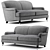 Luxury Furniture: Howard Sofa & Chair 3D model small image 2