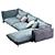 Versatile Auto-Reverse Corner Sofa 3D model small image 3