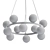 Sleek Modern SANNE Chandelier 3D model small image 2