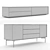 Modern TV Stand with Sleek Design 3D model small image 5