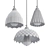 Retro Chic Glass Pendant Light 3D model small image 2