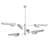 Sleek Stella Chandelier 3D model small image 2