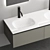 Sleek 1400mm Bath Vanity 3D model small image 5