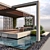 Elegant Pergola Oasis: Water & Plant Haven 3D model small image 2