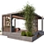 Elegant Pergola Oasis: Water & Plant Haven 3D model small image 3