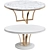 Elegant Coffee Table Set 3D model small image 1