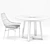 Elegant Arman Dining Set 3D model small image 5