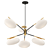 Elegant Pendant Lighting: Champignon 6-Light Chandelier 3D model small image 1