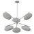 Elegant Pendant Lighting: Champignon 6-Light Chandelier 3D model small image 2
