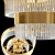 Elegant Glass Chandelier - ST Luce Contatto 3D model small image 2