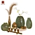  Elegant Decorative Set for Adornments 3D model small image 1