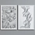 Modern Abstract Picture Frame Set 3D model small image 2