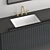 Sleek Modern Bathroom Cabinet 3D model small image 2