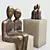 Romantic Lovebirds Figurine | Adorable Lovers Statue 3D model small image 4