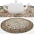 Round Rugs Set: Variety of Textures 3D model small image 3
