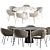 Zara Dining Set: Elegant and Functional 3D model small image 2