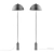 Vintage Metal Floor Lamp 3D model small image 2