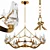 Arteriors Dove Gold Chandelier 3D model small image 1