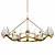 Arteriors Dove Gold Chandelier 3D model small image 2