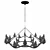 Arteriors Dove Gold Chandelier 3D model small image 3