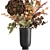 Autumn Bouquet with Dried Flowers & Decorative Vase 3D model small image 2