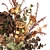 Autumn Bouquet with Dried Flowers & Decorative Vase 3D model small image 5