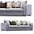 Modern Corner Sofa: FLEXFORM Asolo 3D model small image 2