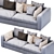 Modern Corner Sofa: FLEXFORM Asolo 3D model small image 4