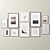 Eclectic Collection of 10 Picture Frames 3D model small image 6