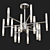 Elegant Freya Consuelo Chandelier 3D model small image 1