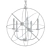 Modern Sphere Chandelier Waldron 3D model small image 2