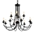 Estelle 12-Light Classic Chandelier 3D model small image 1